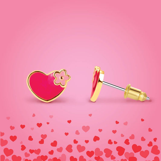 Valentine's Hearts and Flowers | Cutie Stud Earrings