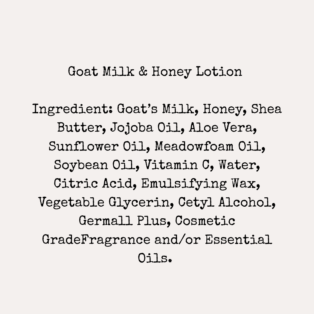 Women’s Goat Milk & Honey Lotion — Barn & Hive