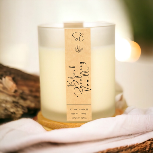 Black Raspberry Soy Candle, Luxury Large Candle 14 fl oz