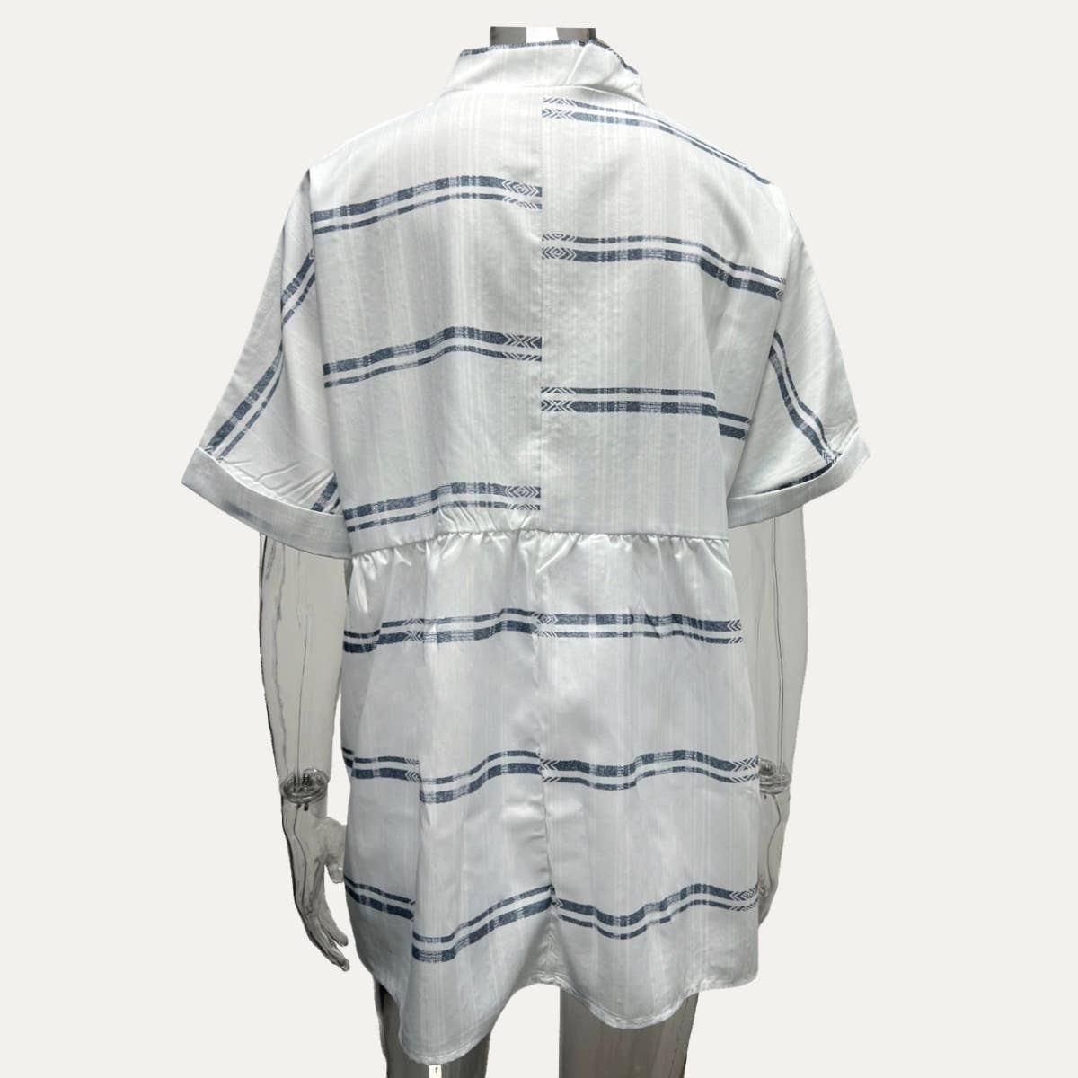 Lazy Days V-Neck Short Sleeve Sheer Oversized Top