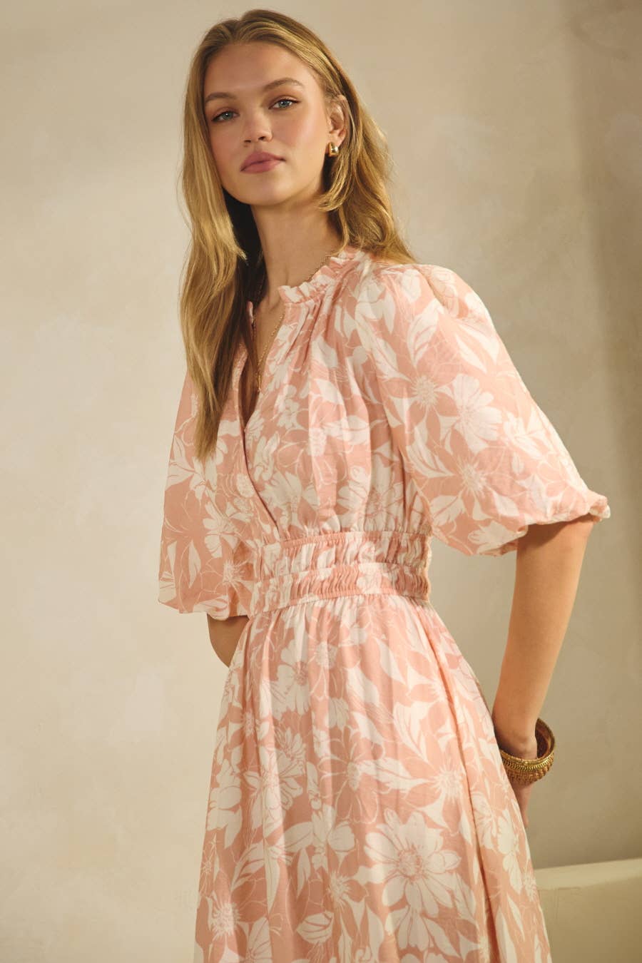 Printed Midi Dress