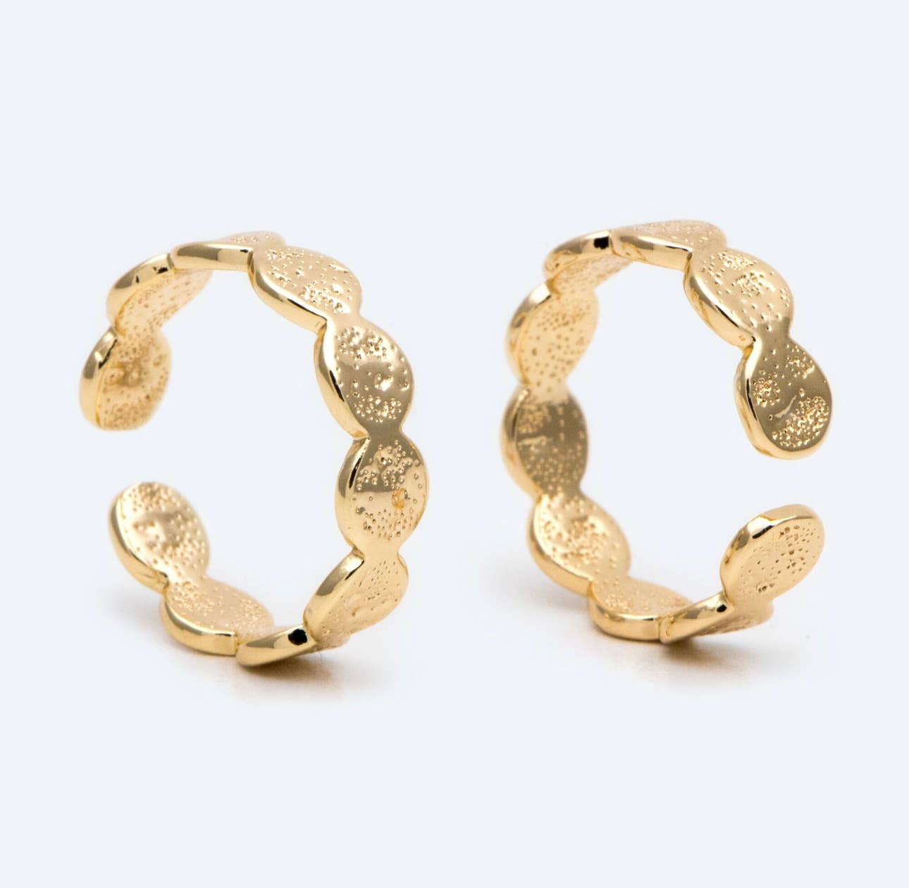 Emory adjustable ring | gold hammered | gold plated