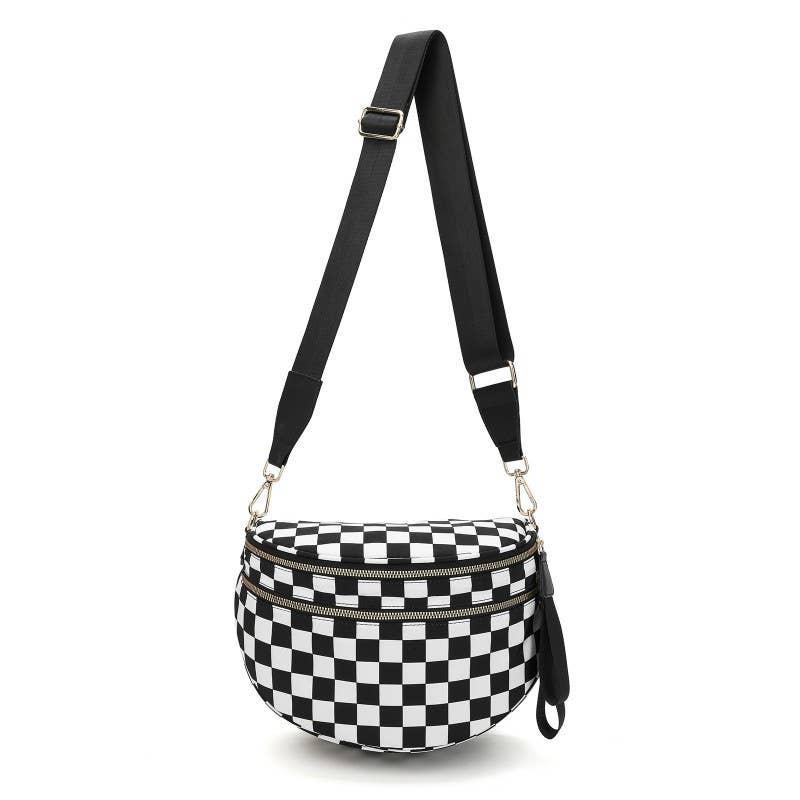 CROSSBODY ZIPPER REMOVAL STRAP SLING BUM BAG | 40P593