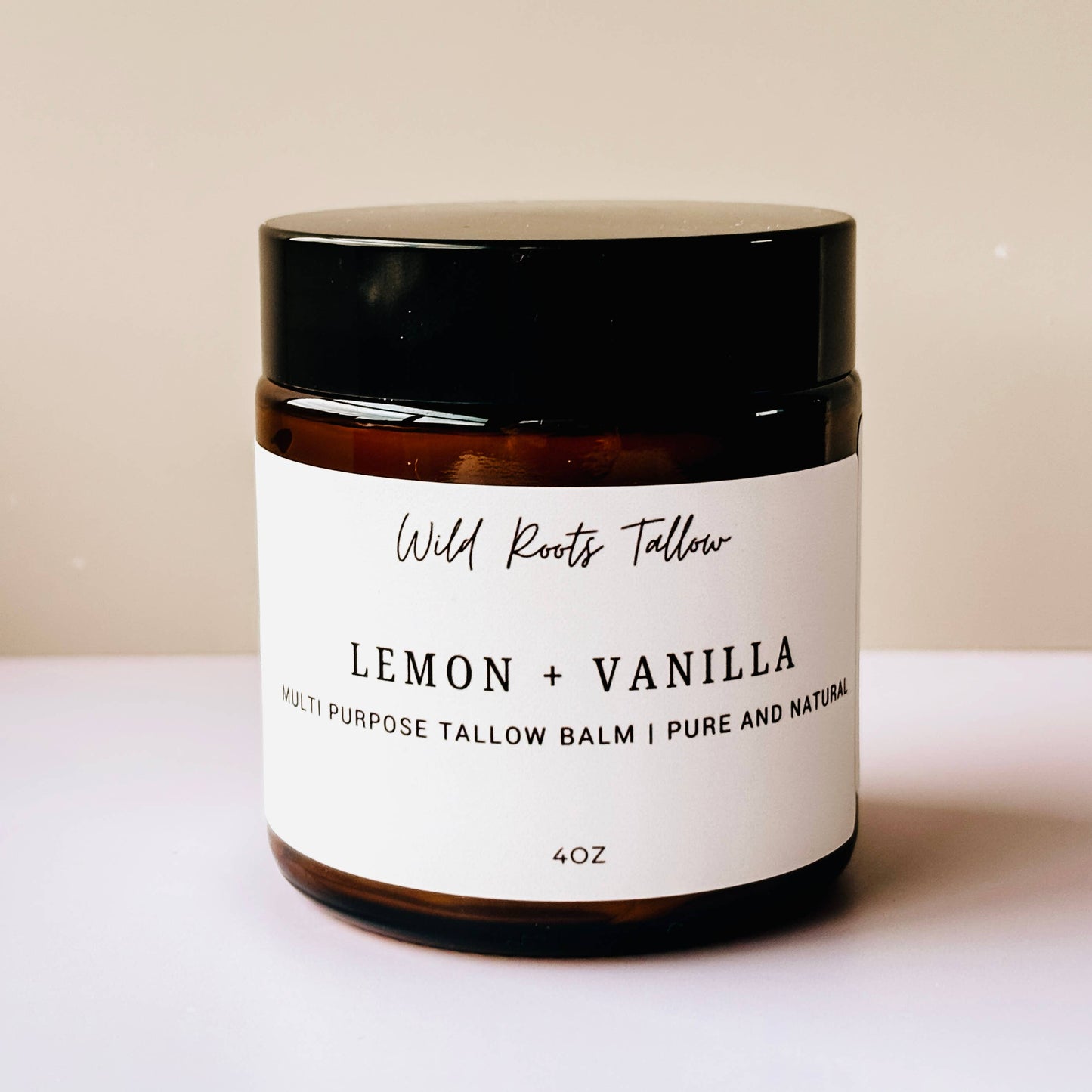 Lemon + Vanilla Whipped Tallow Balm | Grass Fed Beef Tallow