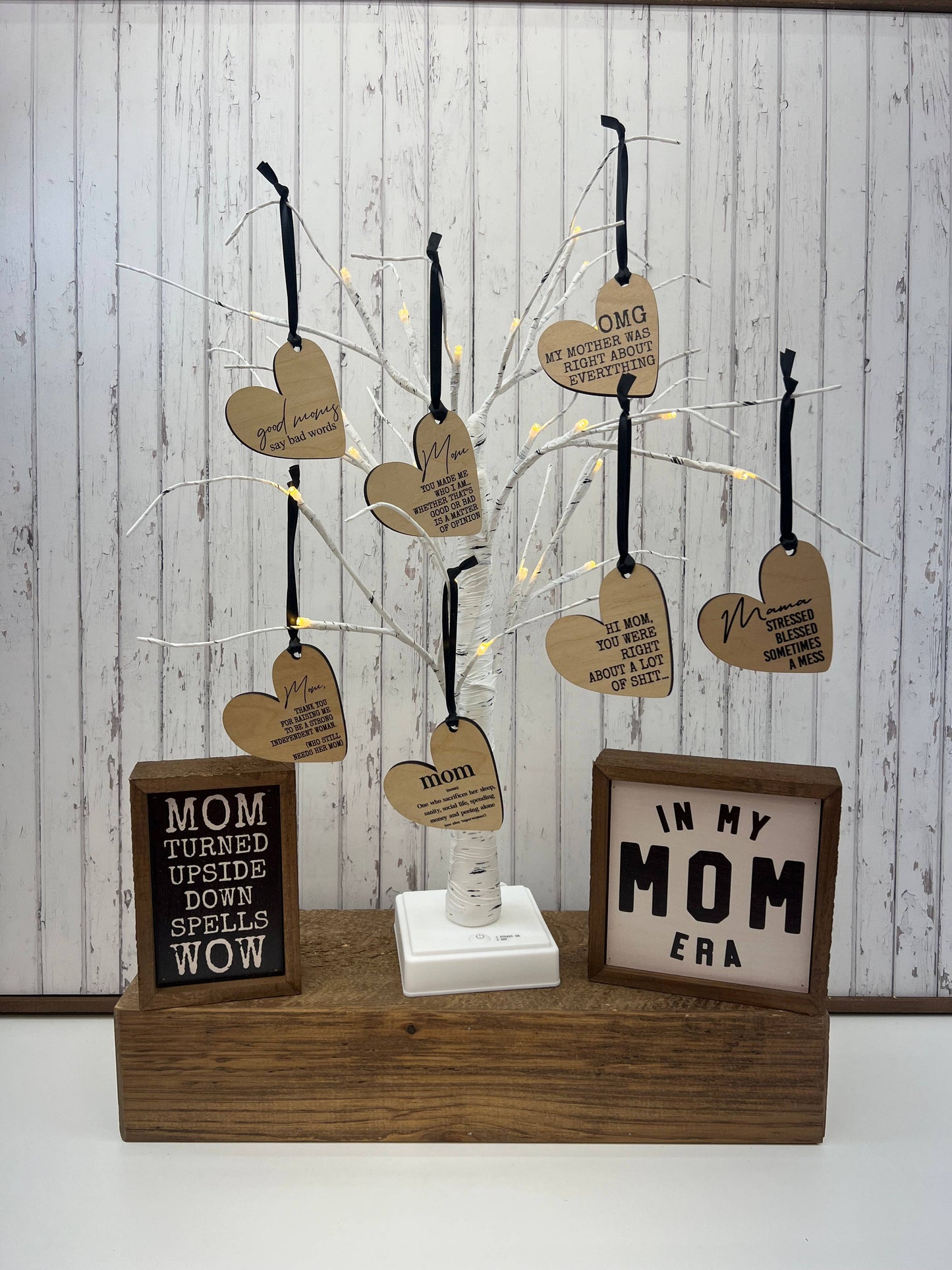 Mom Thank You Heart Mothers Day Gift Heart Ornament Gift Tag