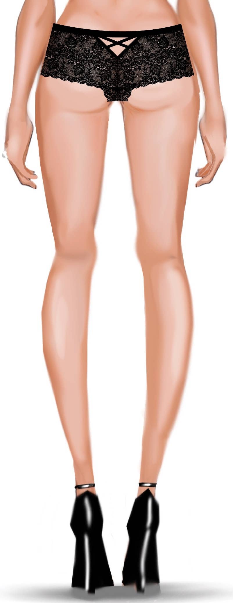 BELLA CRISS CROSS BACK LACE CHEEKY