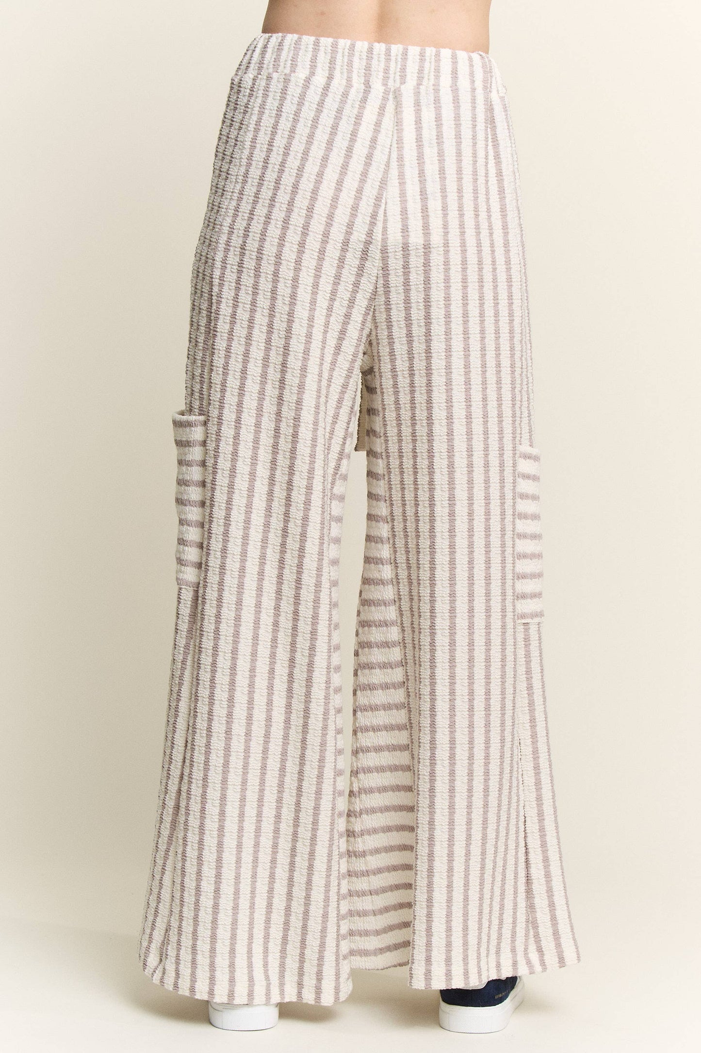 STRIPE WIDE LEG PANTS