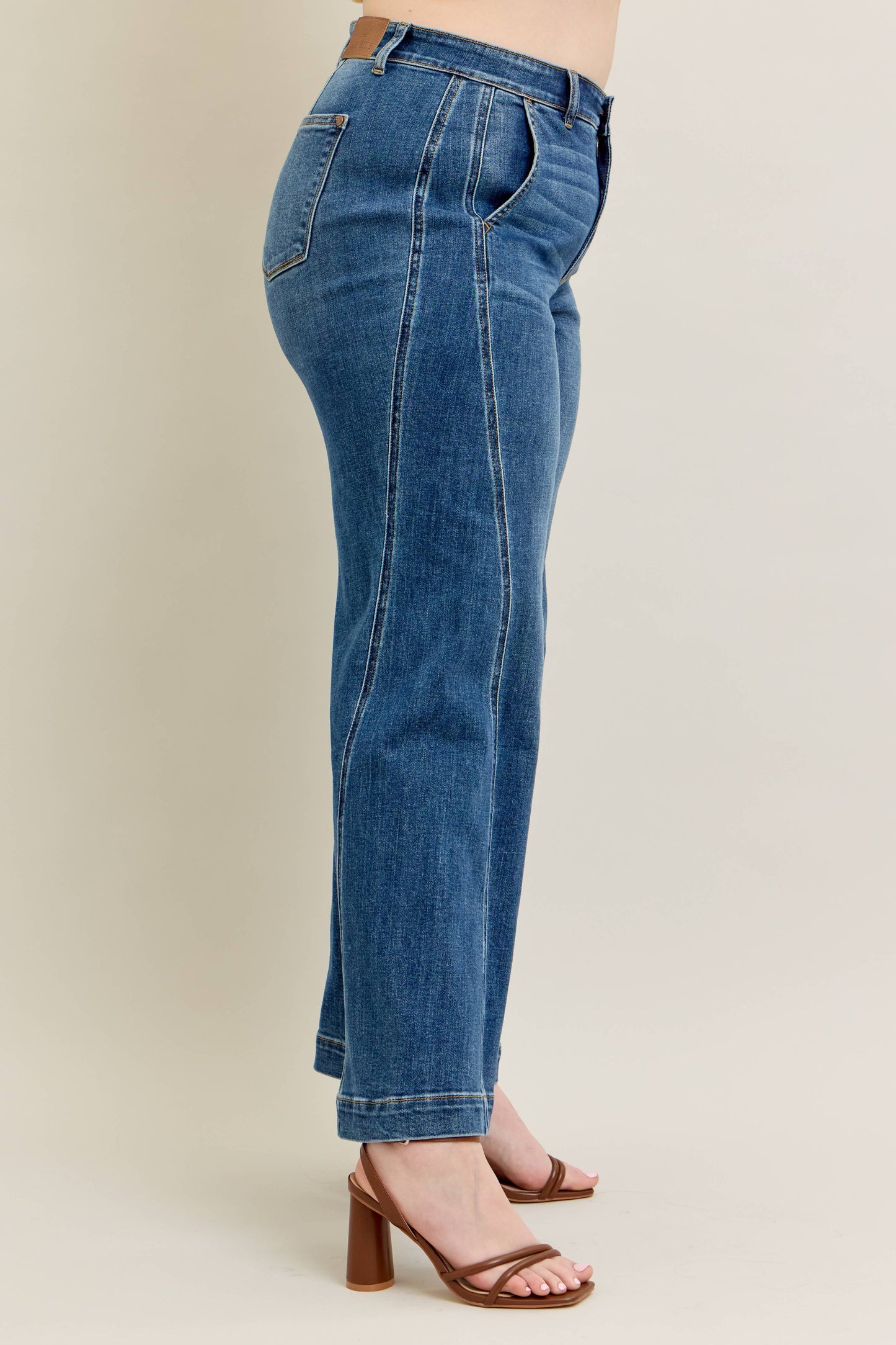 High Waisted Trouser Wide Leg - PLUS