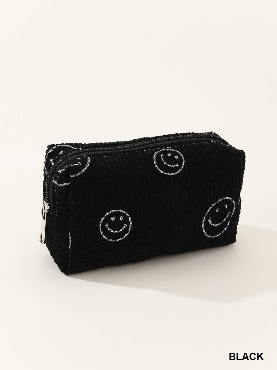 `.Corduroy Cosmetic Pouch Bag