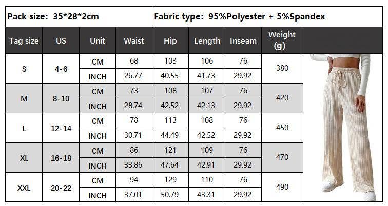 Textured Knit High Waist Wide Leg Lounge Pants