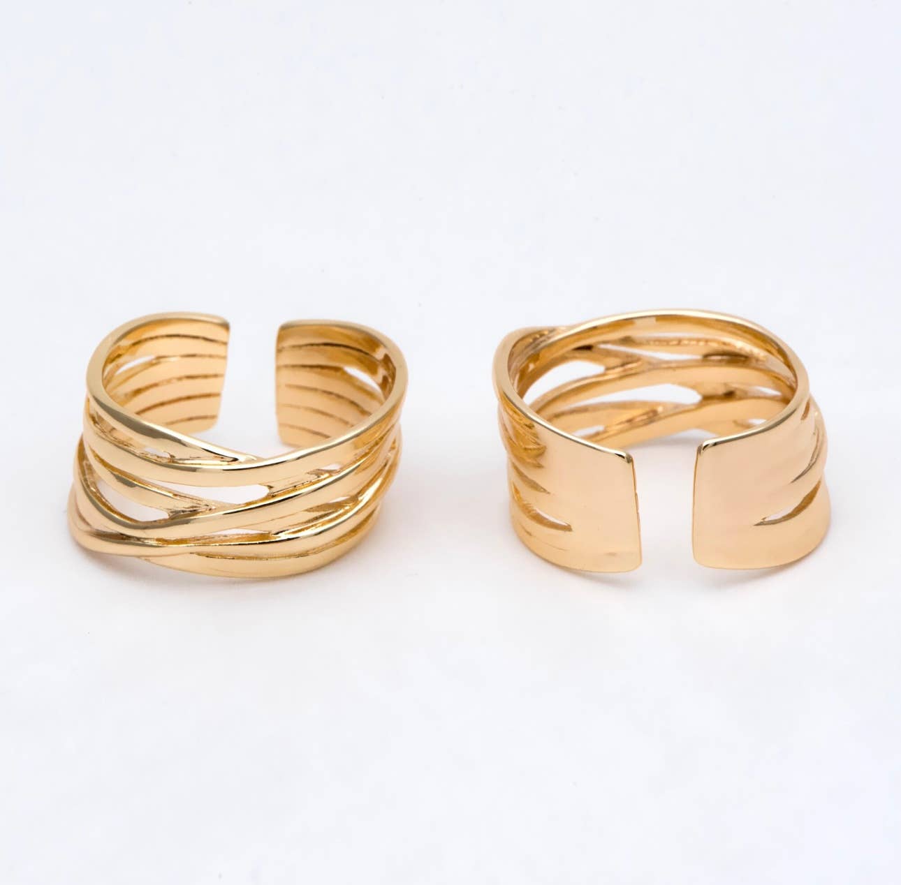 Ariana ring | gold chunky twist | gold plated