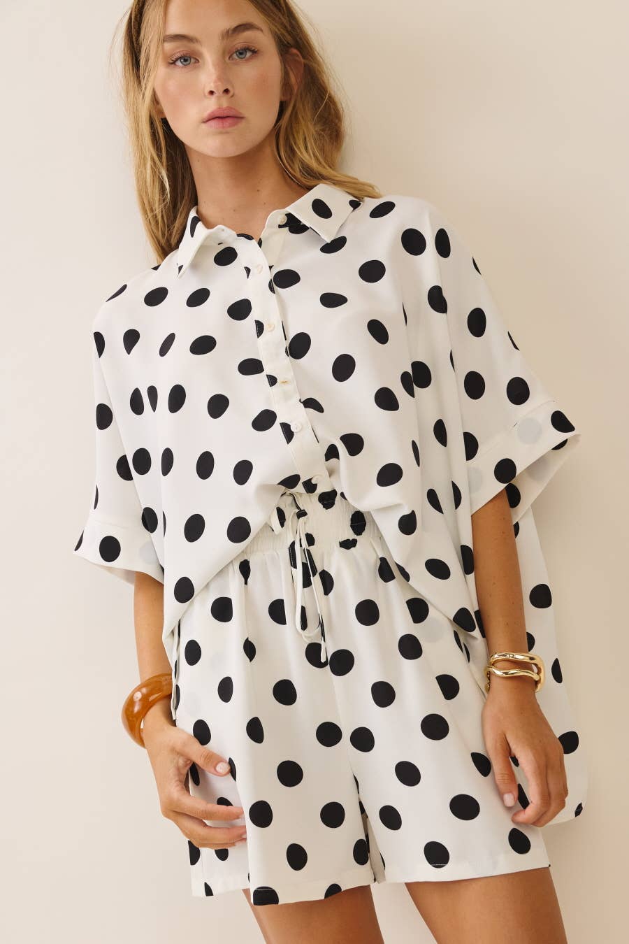 Polka Dot Shorts Set