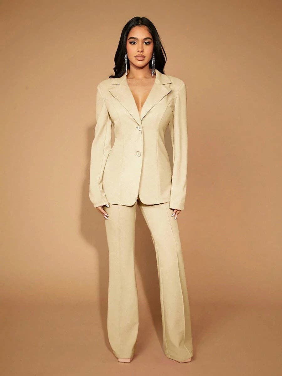 High Waist Straight Leg Pants | Women's Work Trousers