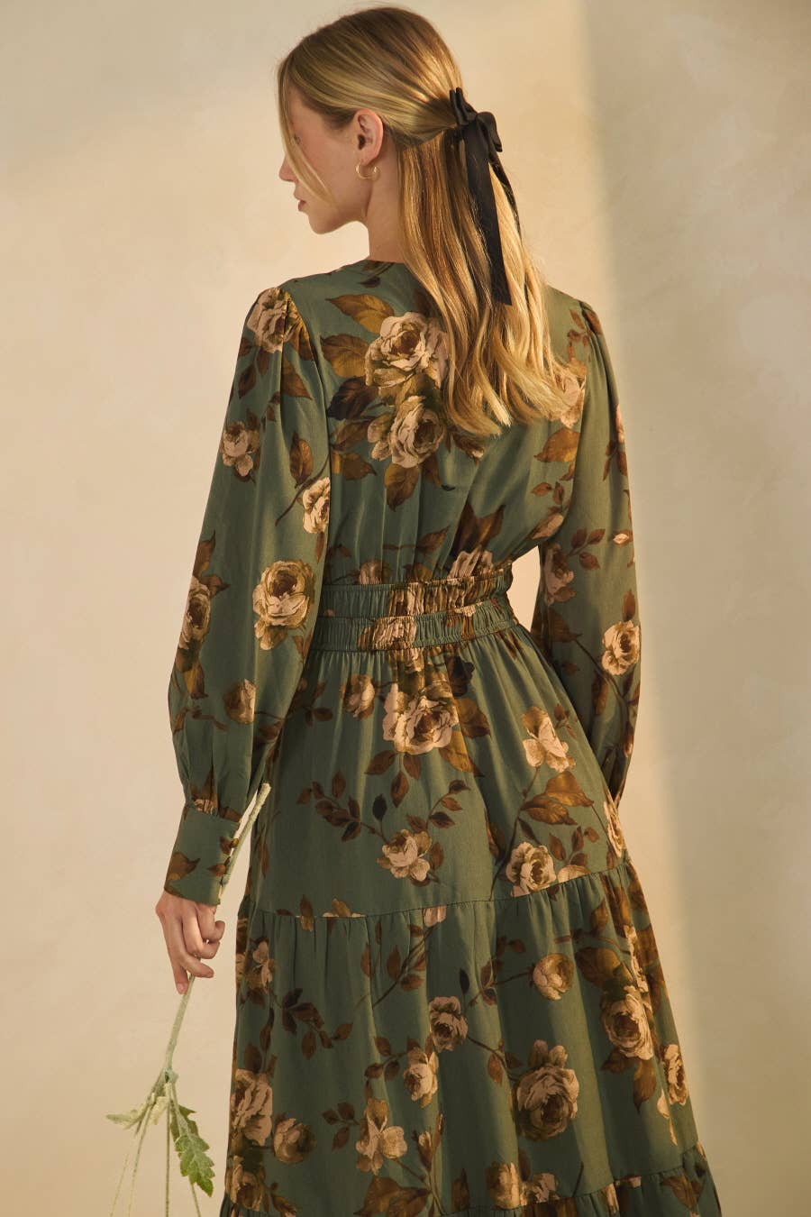 Floral Printed Tiered Maxi Dress