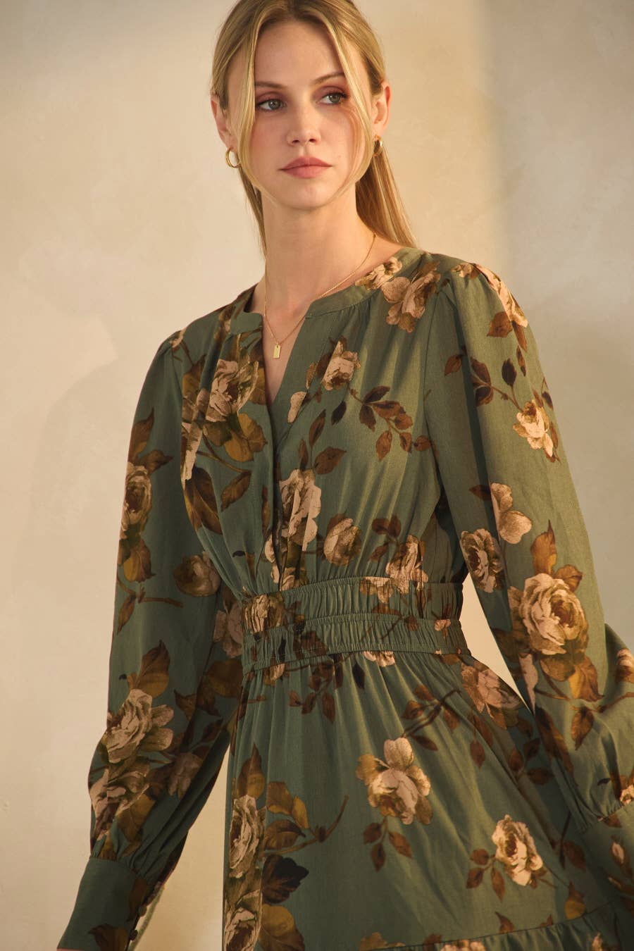 Floral Printed Tiered Maxi Dress