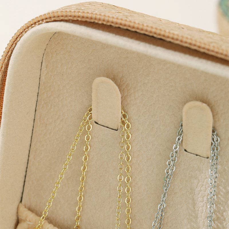 Soft Wood Print Zipper Jewelry Case DPC251619