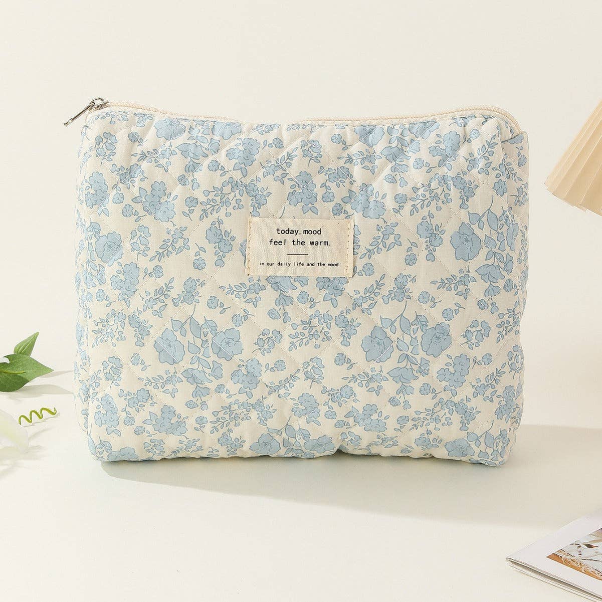 Midi Floral Print Quilted Make Up Bag DPB0118