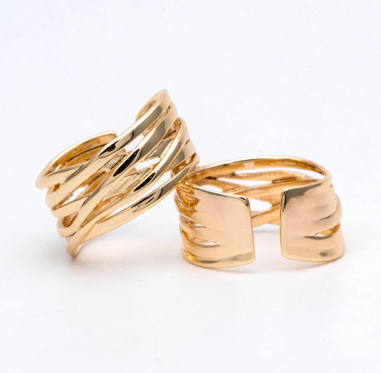 Ariana ring | gold chunky twist | gold plated