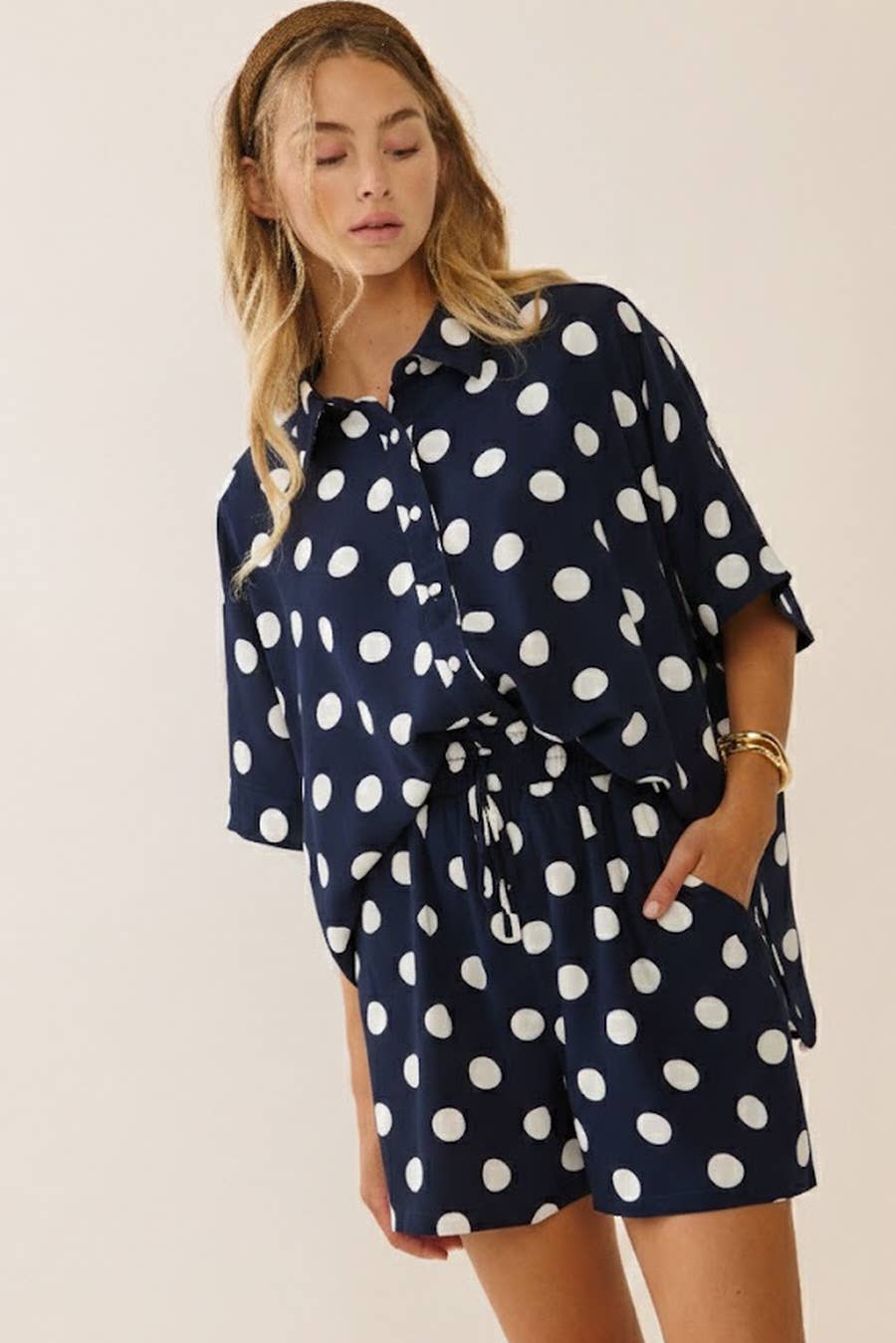 Polka Dot Shorts Set