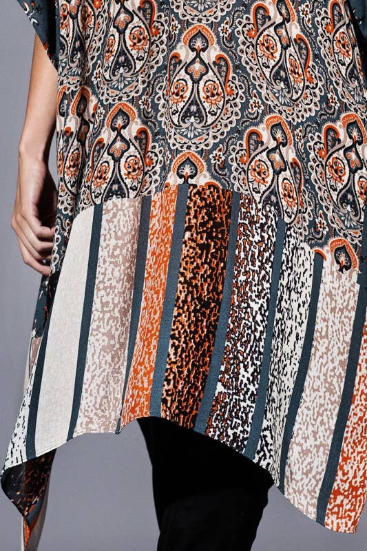 Vintage Inspired Paisley Kimono