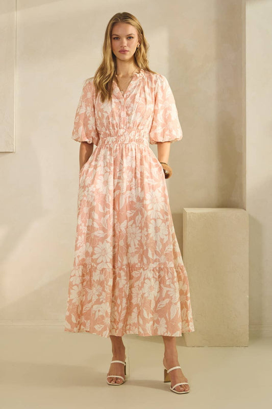 Printed Midi Dress