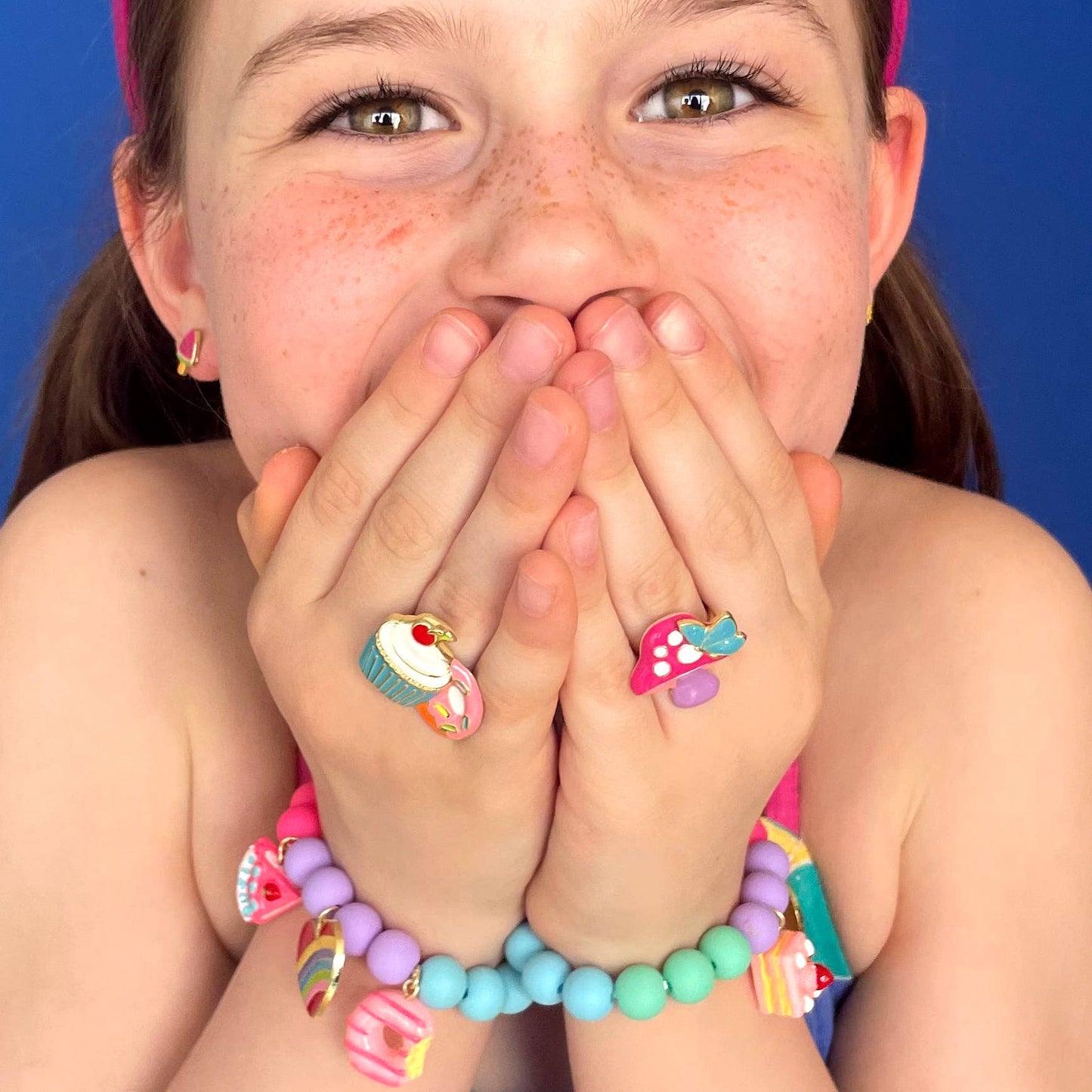 Charming Whimsy Bracelet | Rainbow Heart