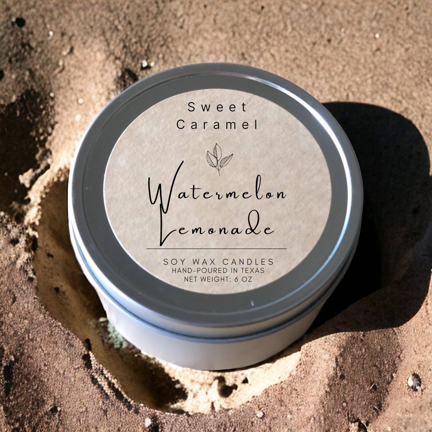 Watermelon Lemonade Soy Candle - Tins 6 oz