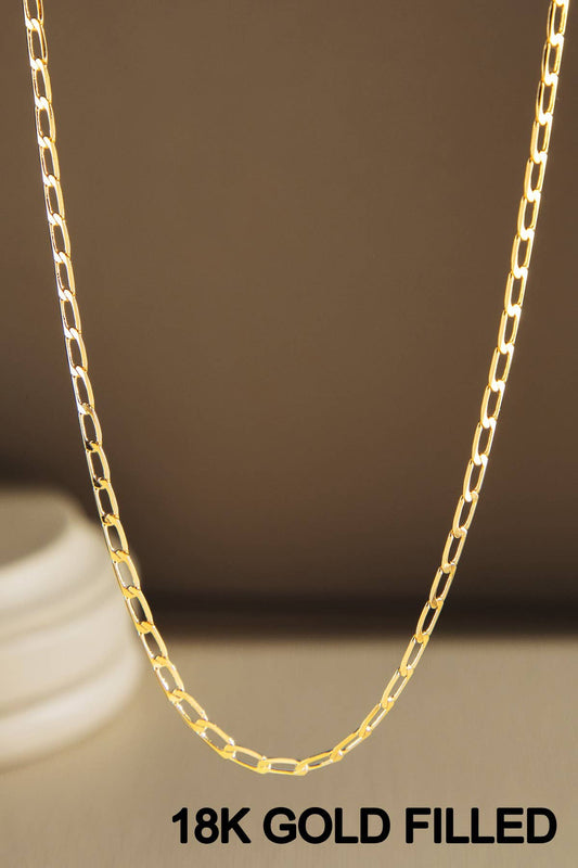 18K Gold Filled Linked Chain Necklace
