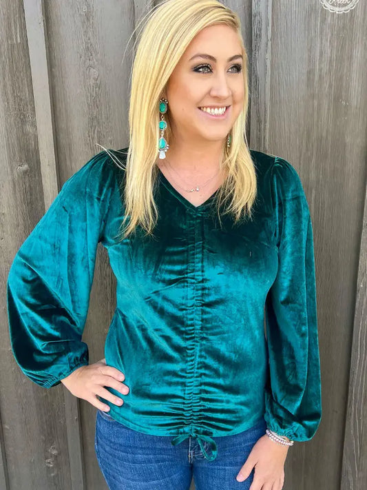 Texas Twist Emerald Green Top