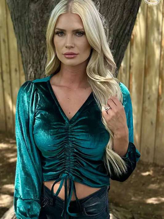 Texas Twist Emerald Green Top